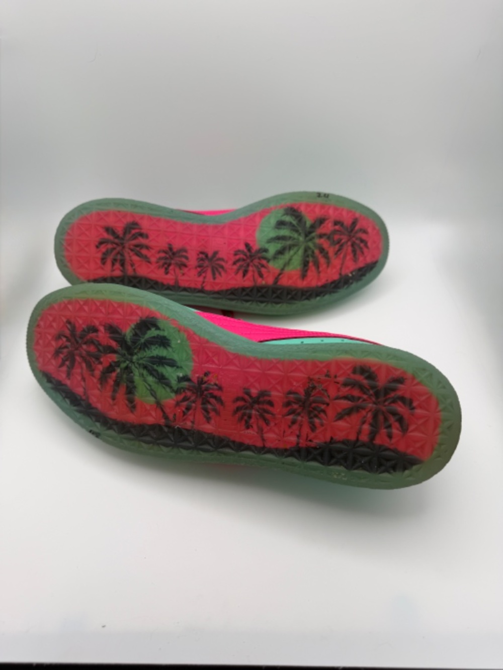 Puma Clyde 1973 South Beach Miami 36854201 Teal & Hot Pink Sneakers 80s Retro - Picture 7 of 10